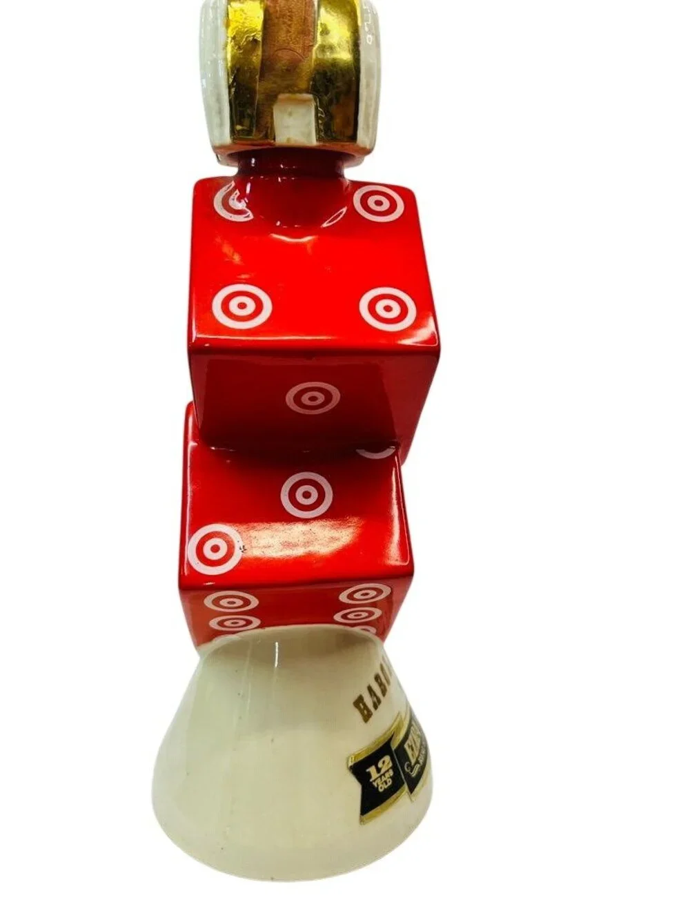 Vintage 1968 Ezra Brooks Harolds Club Dice Reno Whiskey Decanter -EMPTY-